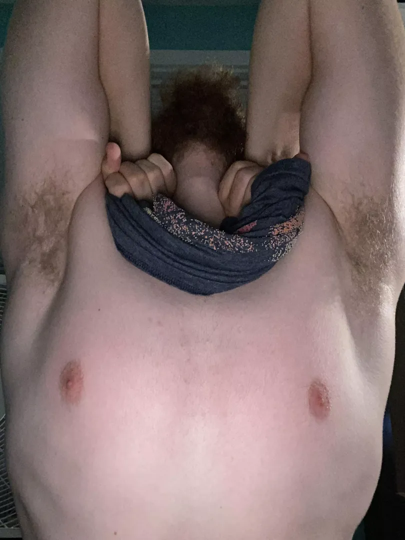 Im sweaty as hell, someone want to clean me off or get a whiff ;)?