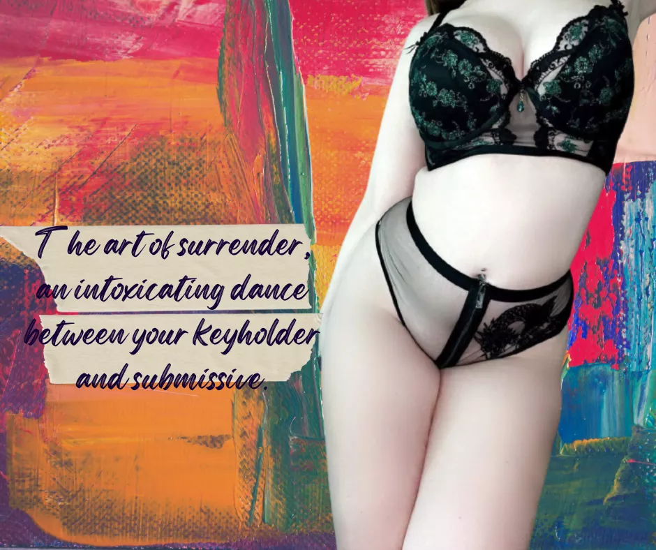 I’m the keyholder. Are you weak enough to be my submissive?
