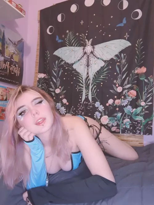 I'm waiting in your bed, what do you do?