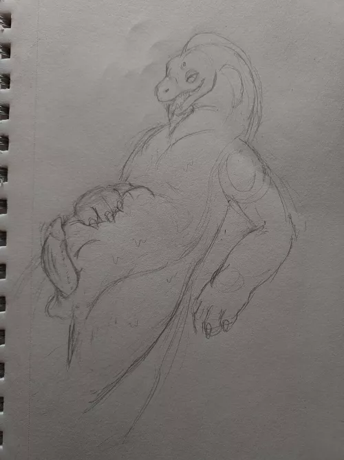 {image} [artist][oc][commissions open] just a rough sketch, check the comments for my links