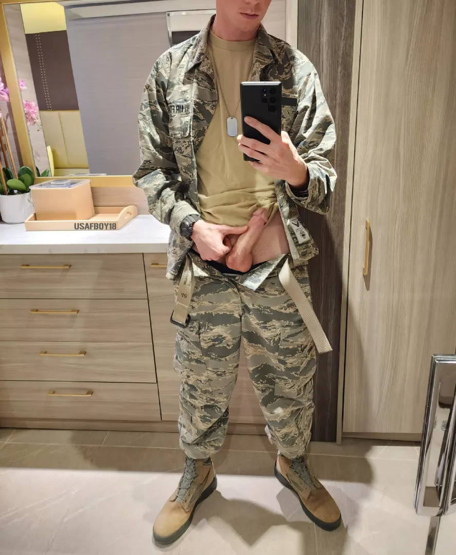Imagine letting me fuck you in my uniform