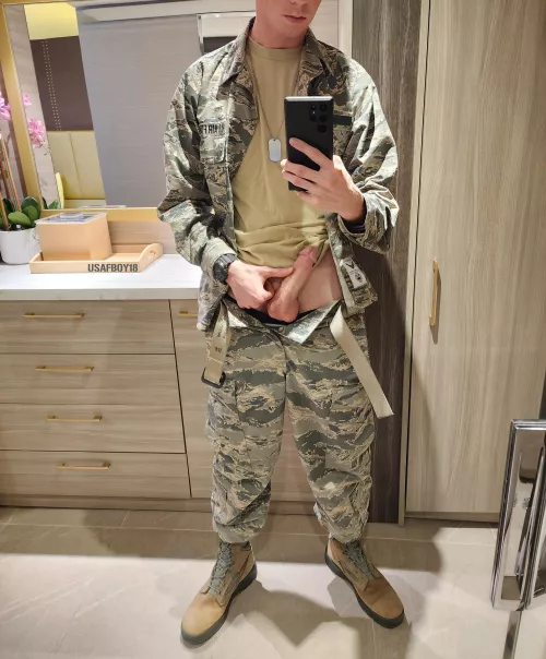 Imagine me fucking you in my uniform