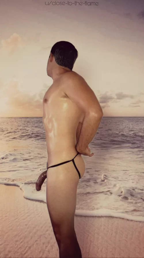 Imagining my next vacation on a nudist beach ⛱️ (Open jocks)
