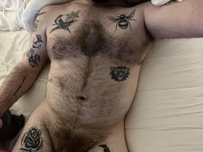 impatiently waiting for the rest of my chest hair to grow back after these new tattoos