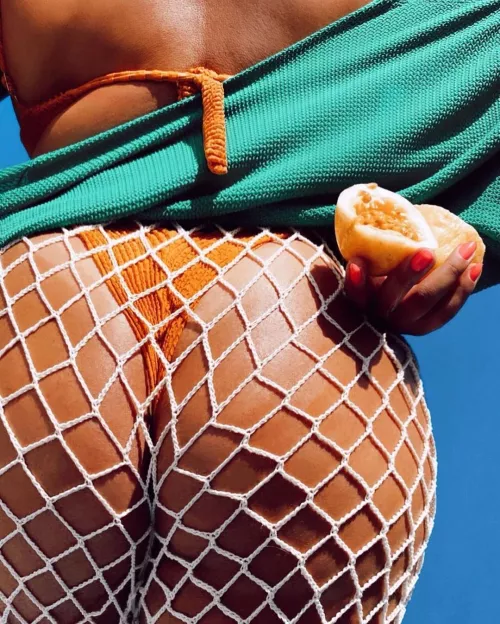 In a net