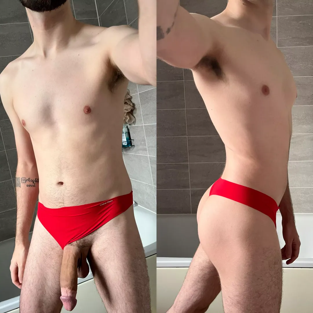 In a switch mood today, make me wear your underwear whilst I fuck you 😈