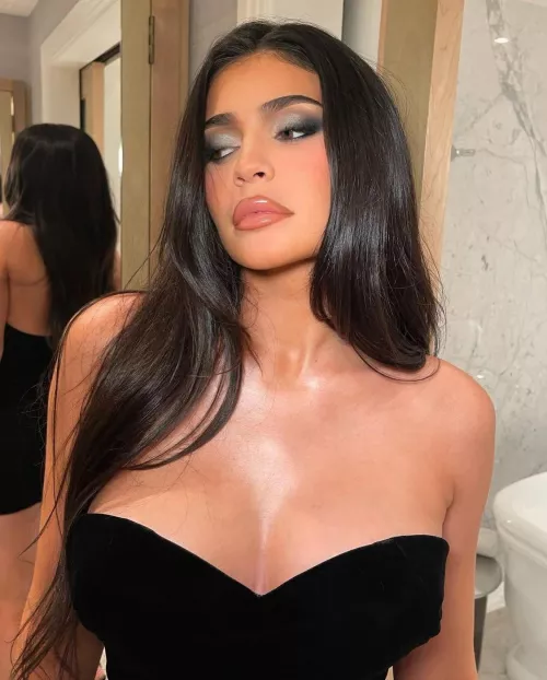 in black
