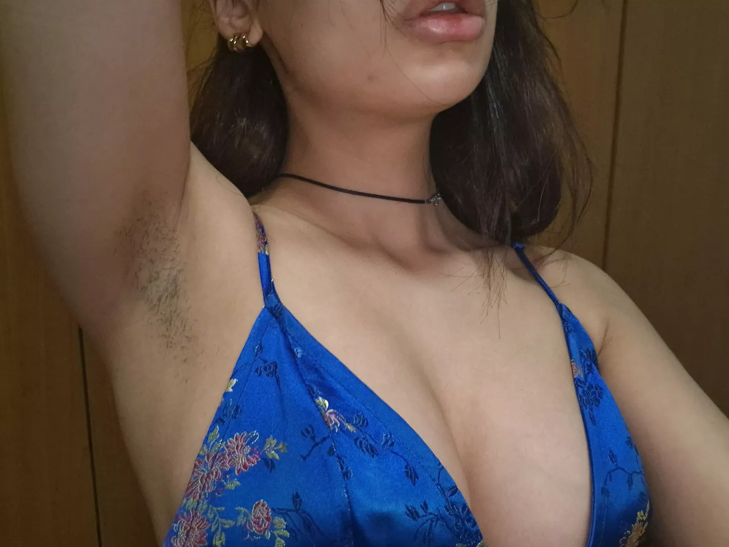 in blue