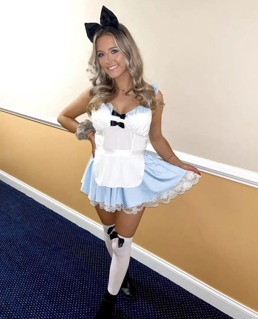 In costume