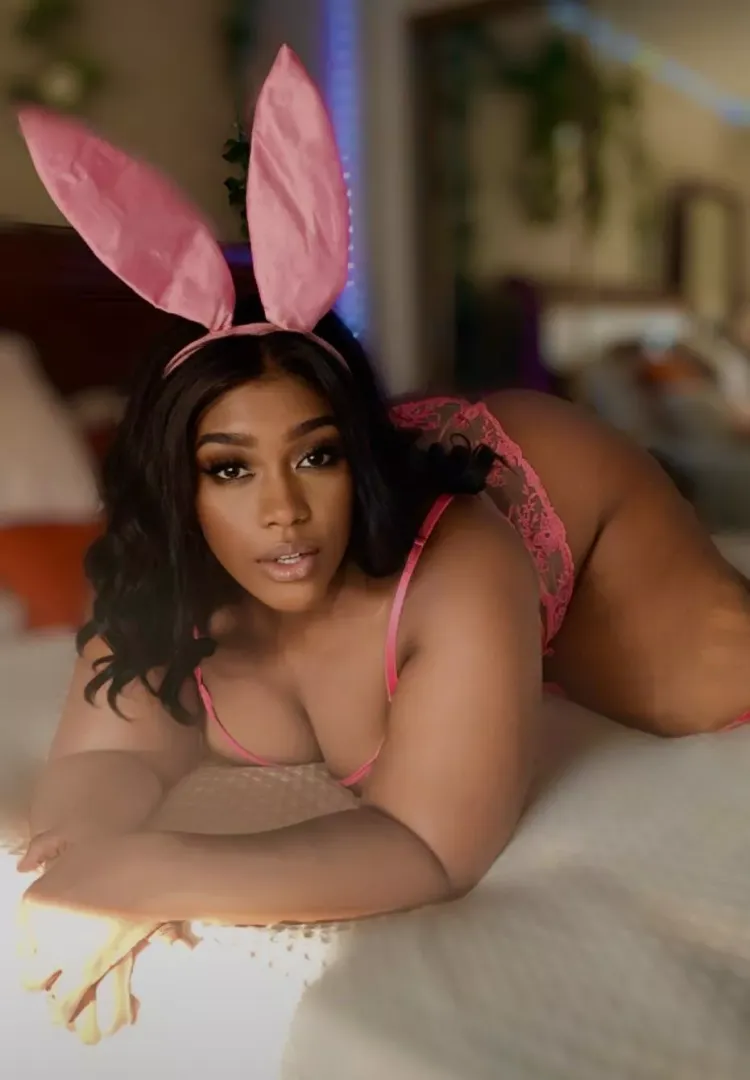 in doggy, as a bunny