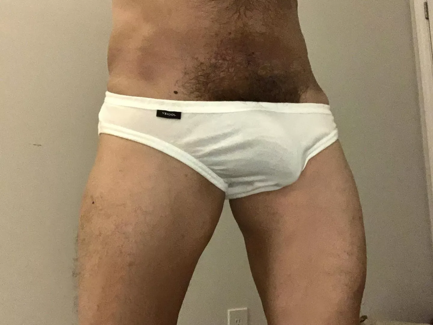 In my fave tighty whities.