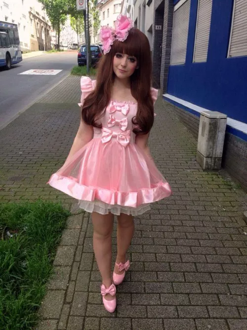 In my sissy dress