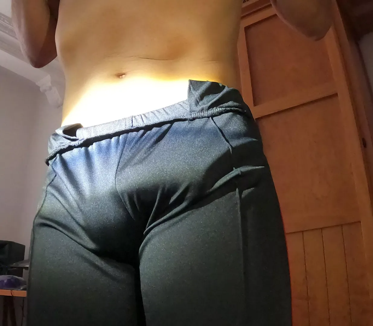 In my tightest trackpants