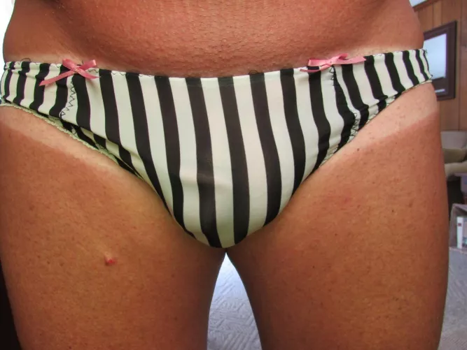 in stripes....