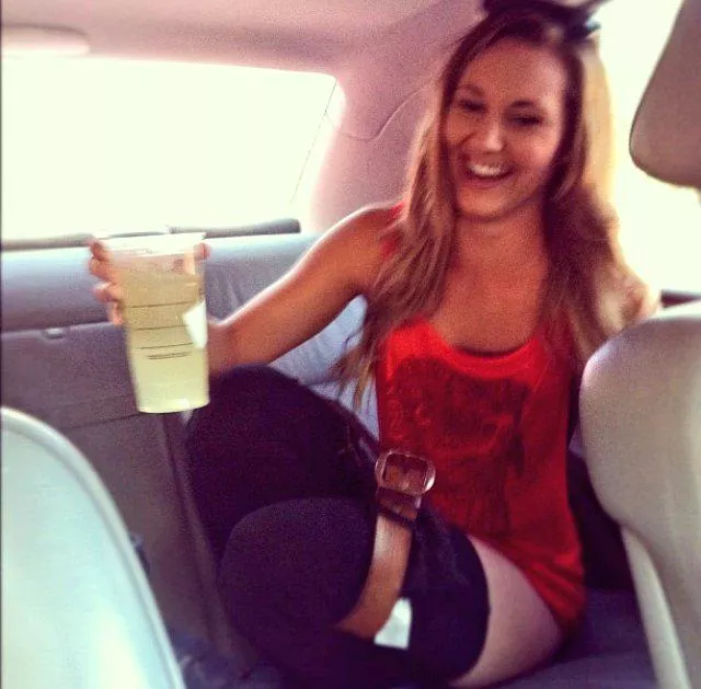 In the backseat