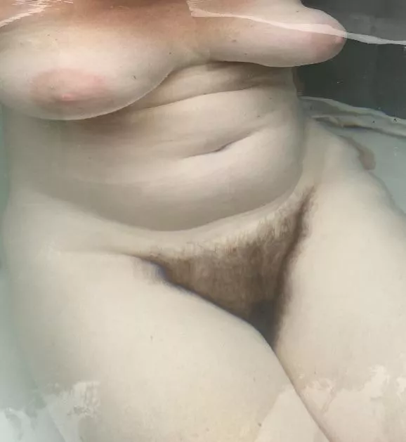 In the bath ….