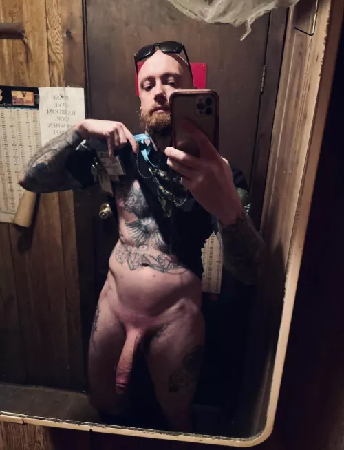 In the bathroom