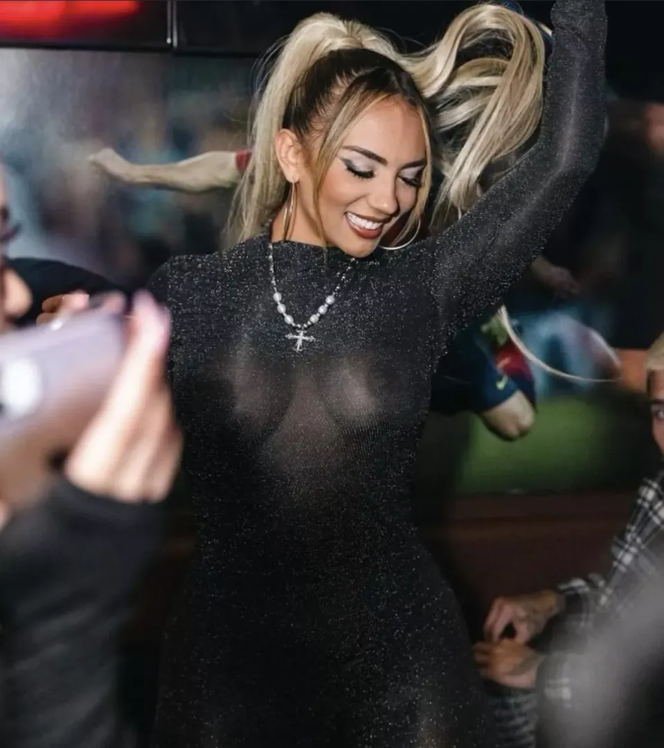 In the club
