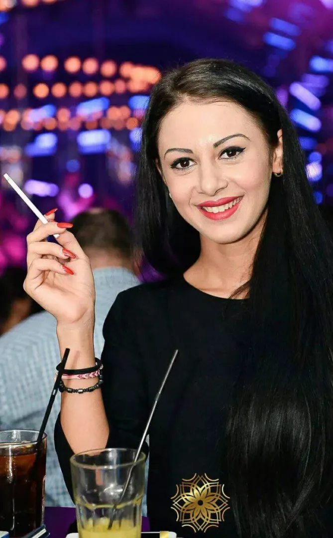 In the club