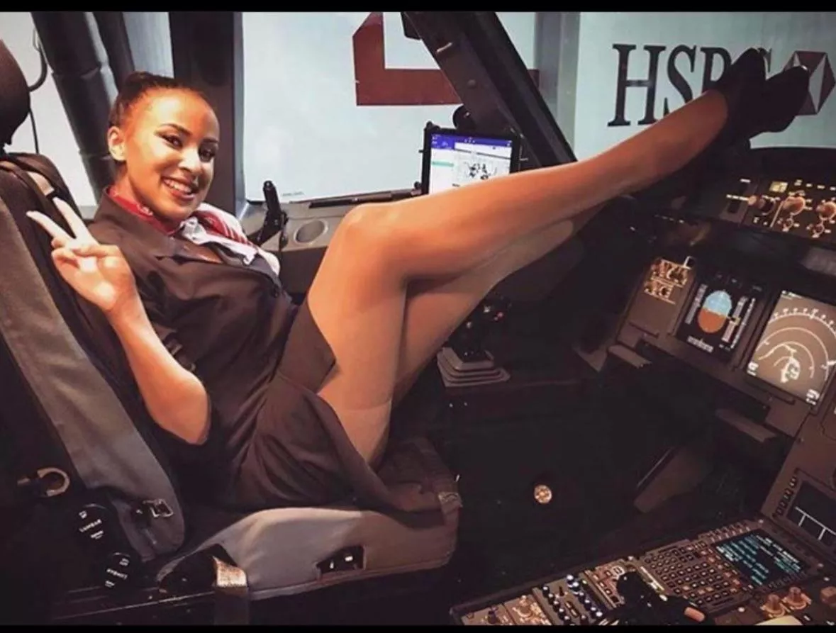 In the cockpit 