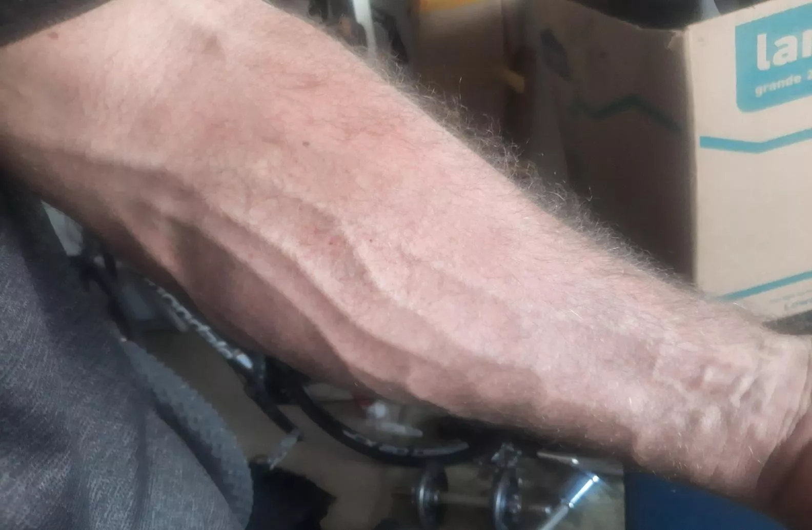 In the garage