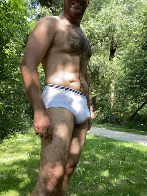 In the park!