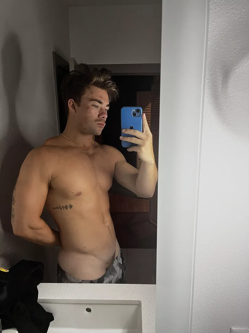 In the shower