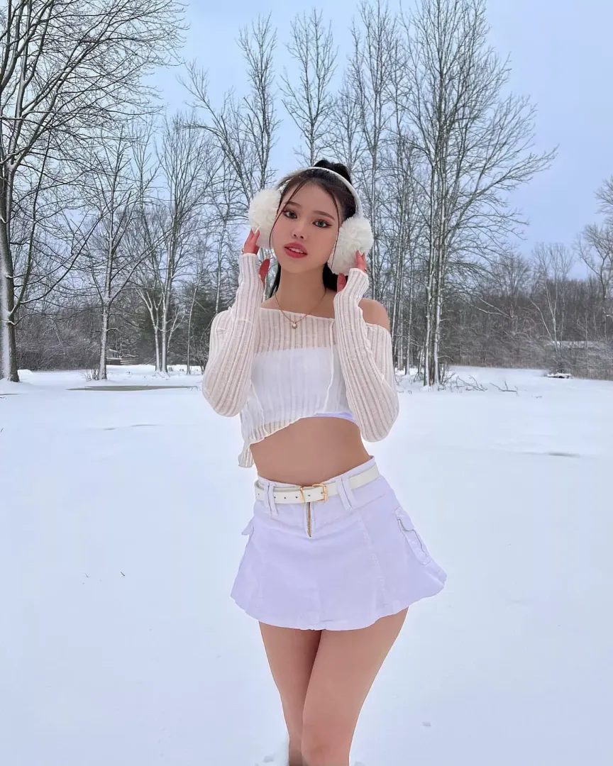 In the snow
