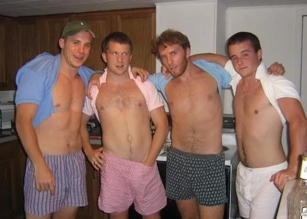 In their boxers