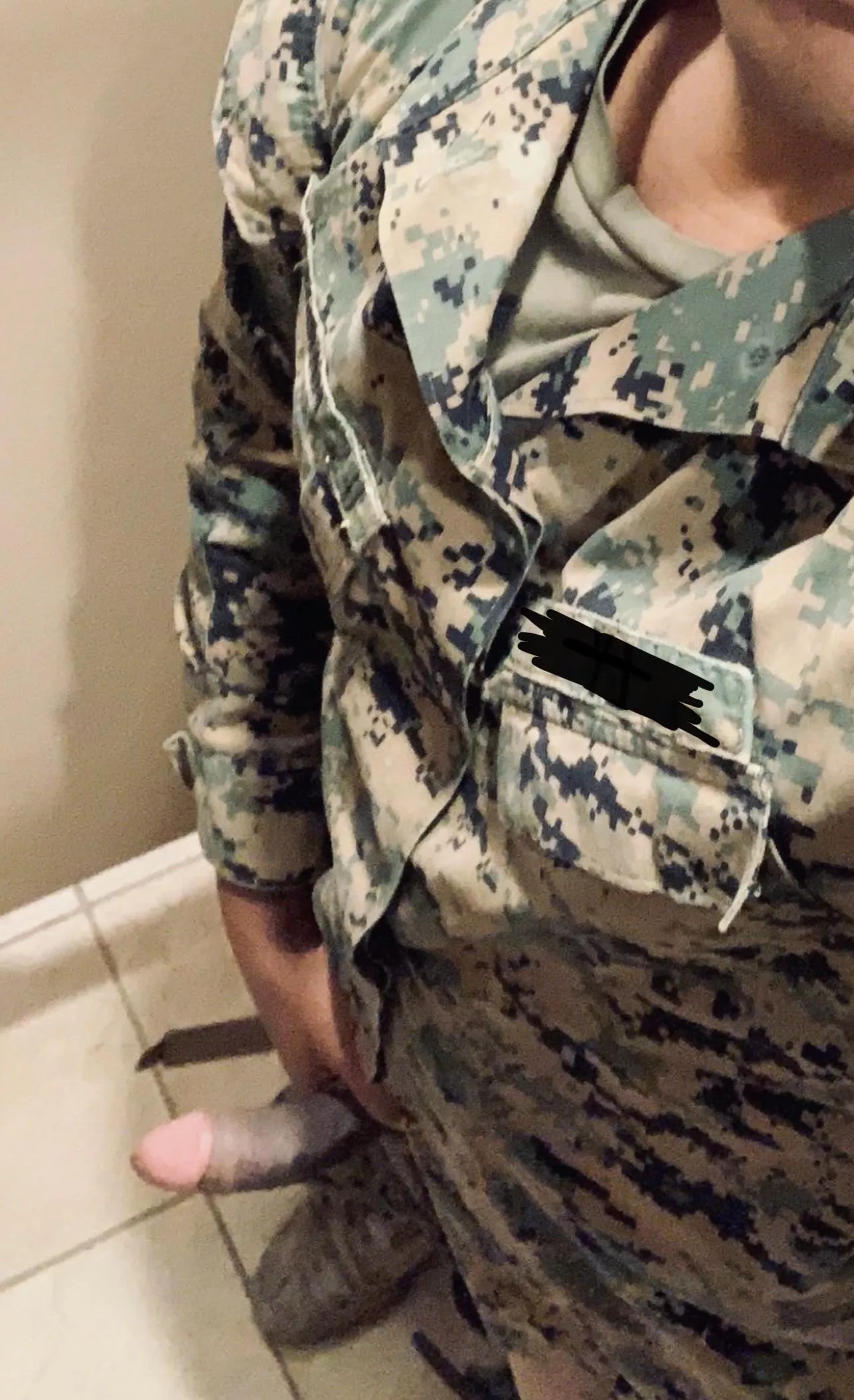 In uniform