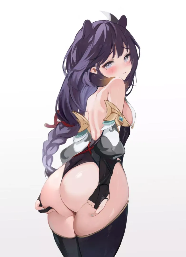 Ina Wearing Shenhe’s Outfit (Hololive)