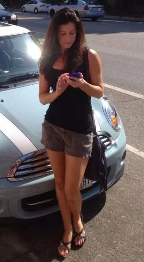 India out & about, no makeup 