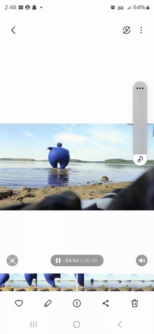 Inflatable latex catsuit floating..