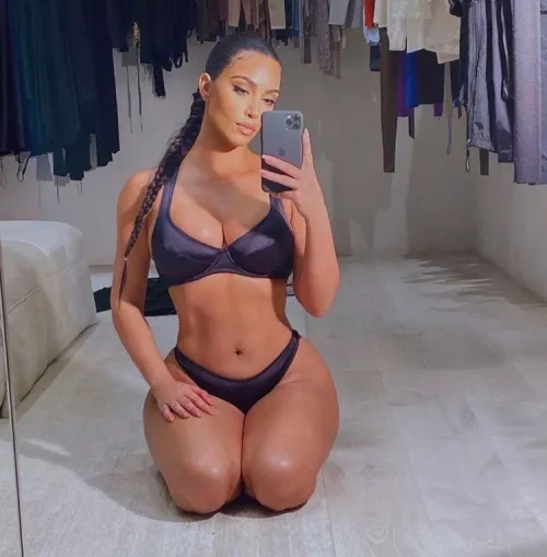 Into her knees