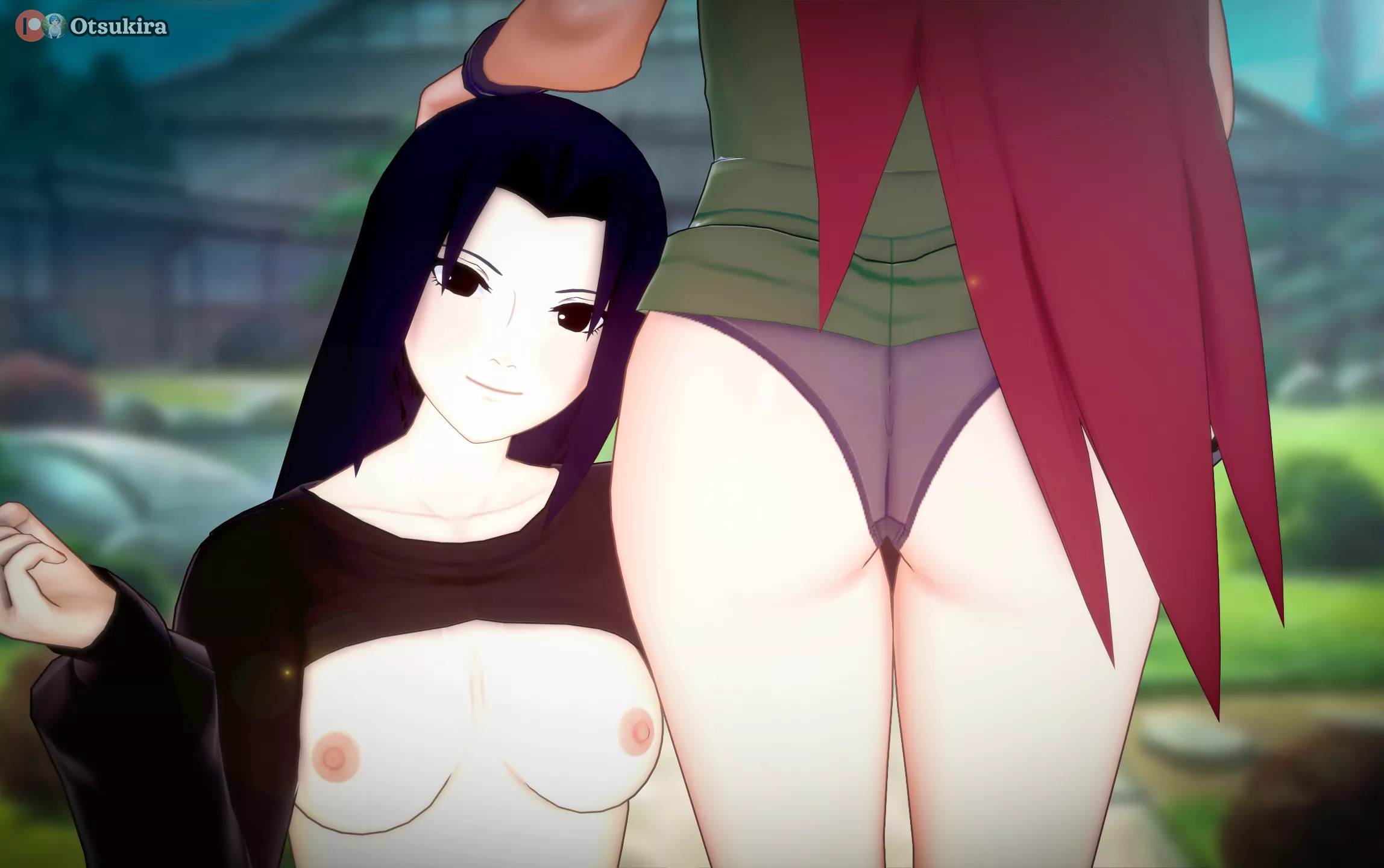 -Introducing her friend (Mikoto and Kushina)