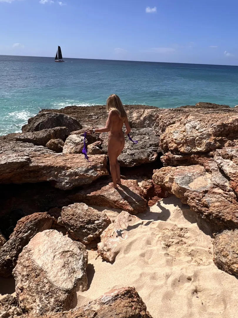 Is it just me or is it worth the climb over the rocks to get a better view of the sail boats?