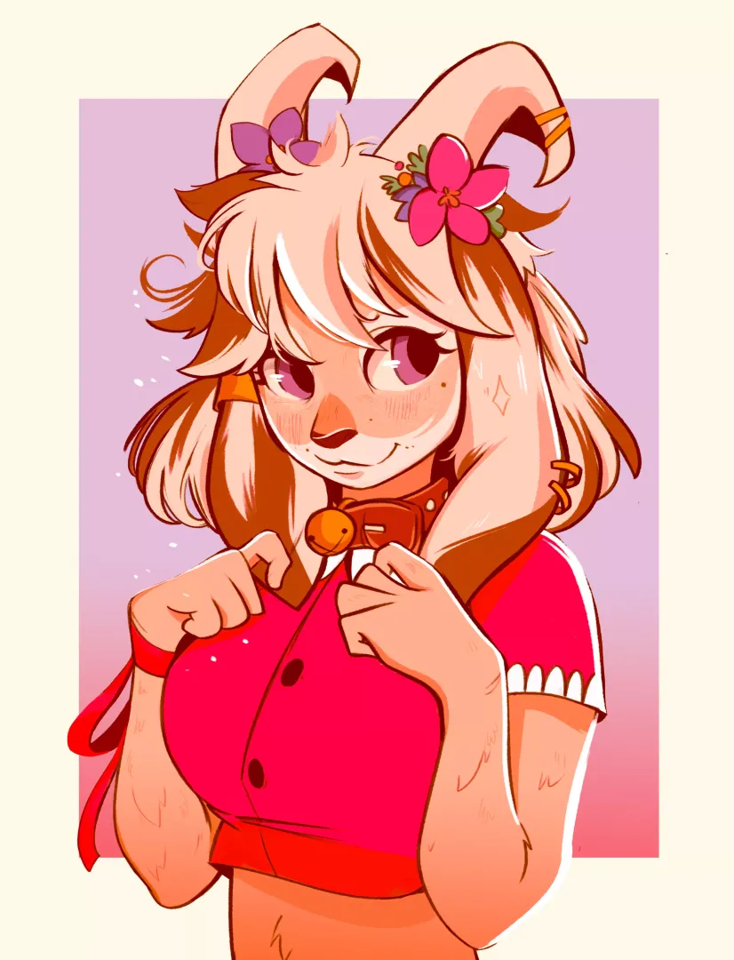 is she cute enough for you? / art by me <3 comm open
