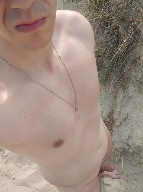 It was a nice day at the beach yesterday