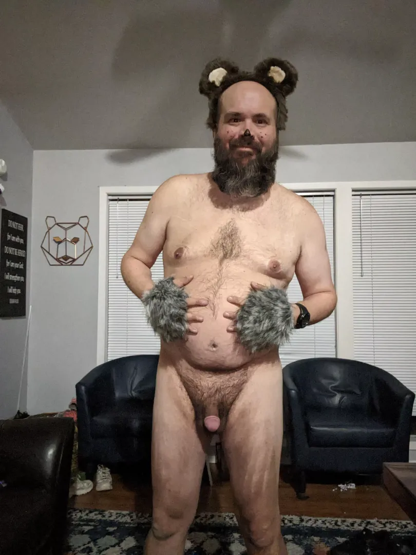 it's a bare bear.