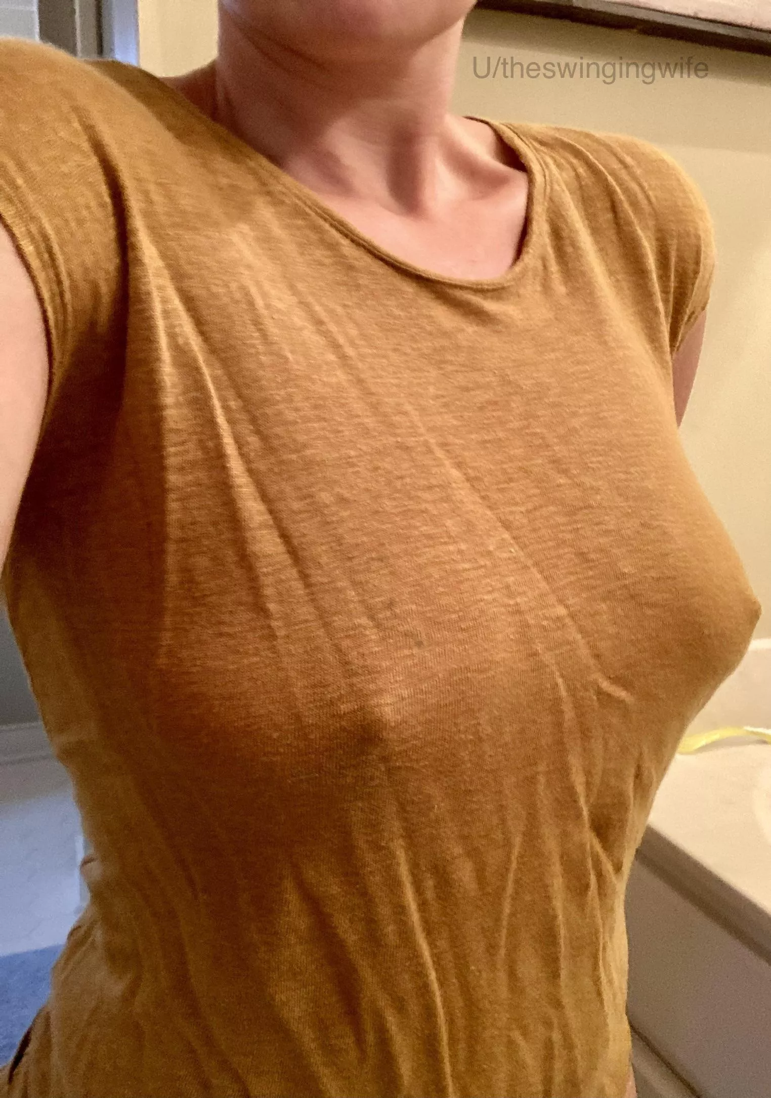 It’s a little chilly this morning, I’m still going braless [f]