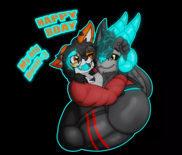 its my bf bday, so i wanted to make this art for a while now x3