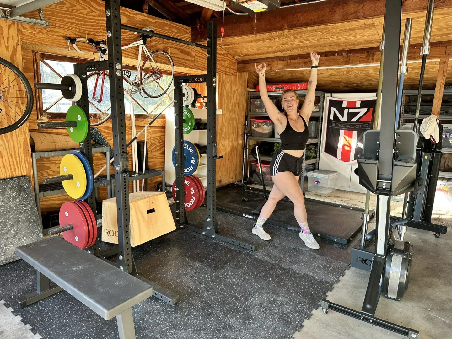 It's not a home until the home gym gets set up!