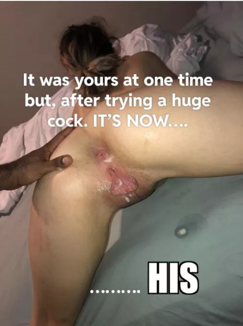 It’s now his ..: