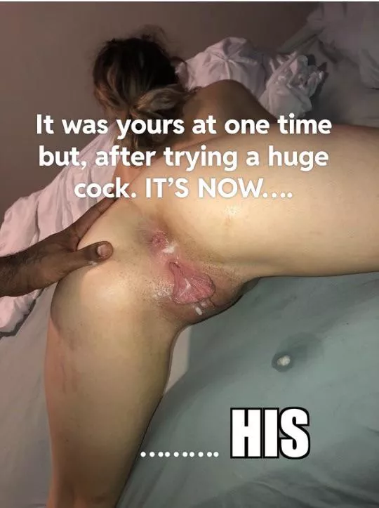 It’s now his ..: