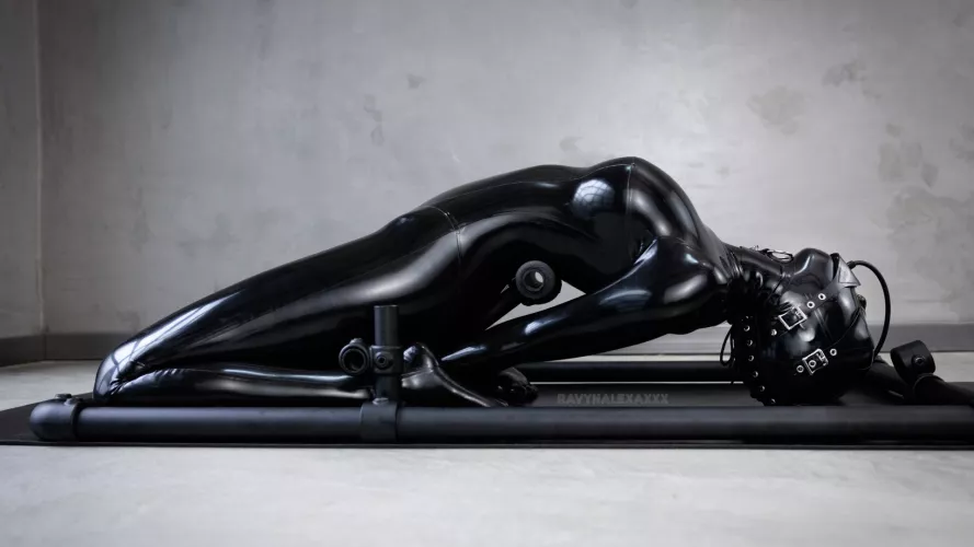 It's only a hard position if you don't go completely doll mode and let your handler do whatever they please with you 🖤