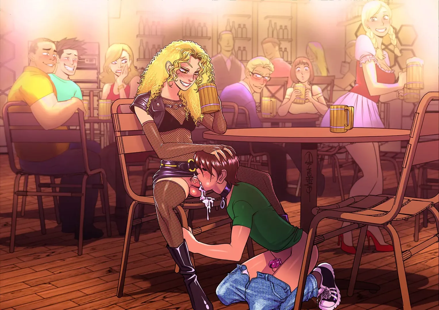 It's perfectly normal and accepted to get horny while drunk, the only problem is when your in public (Anasheya)