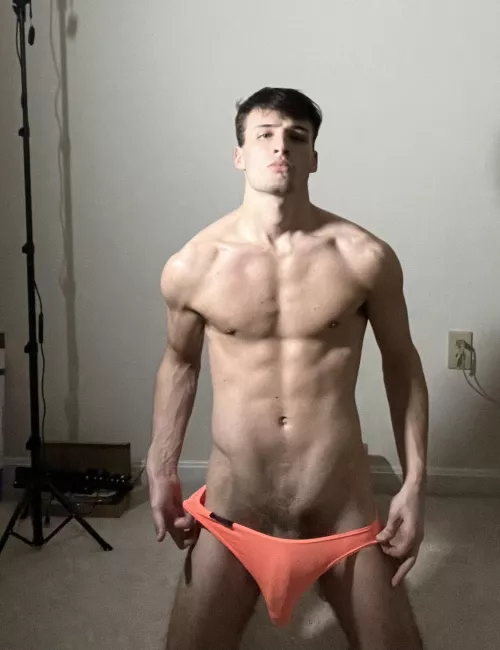 It’s practically popping out 😈