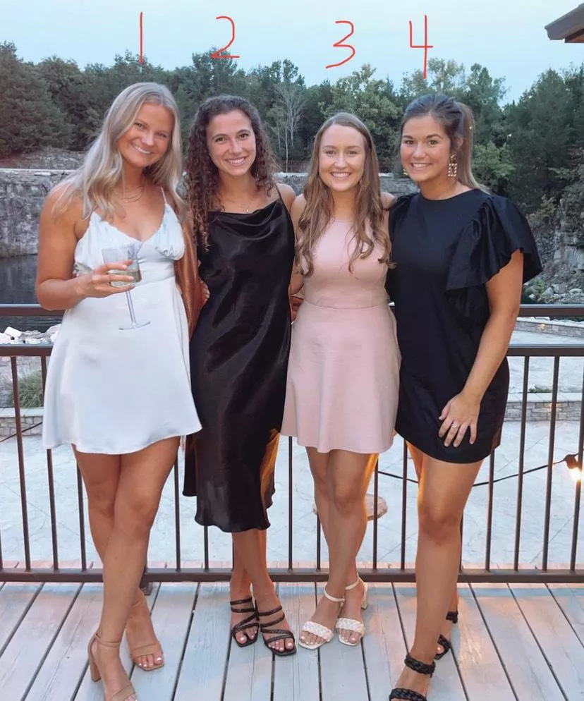 IUTR how do you guys rank my irl friends in their gala dresses?