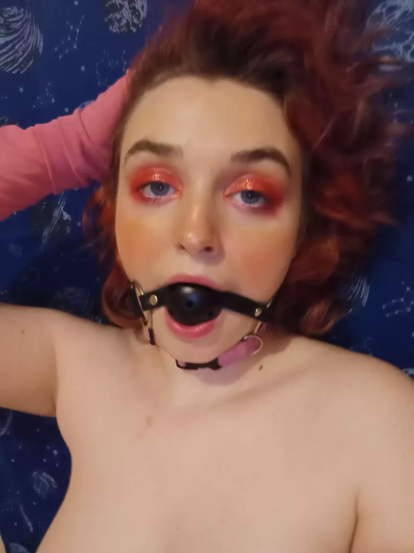 I've been fucked so many times while gagged I've been conditioned to get turned on just from having one in my mouth