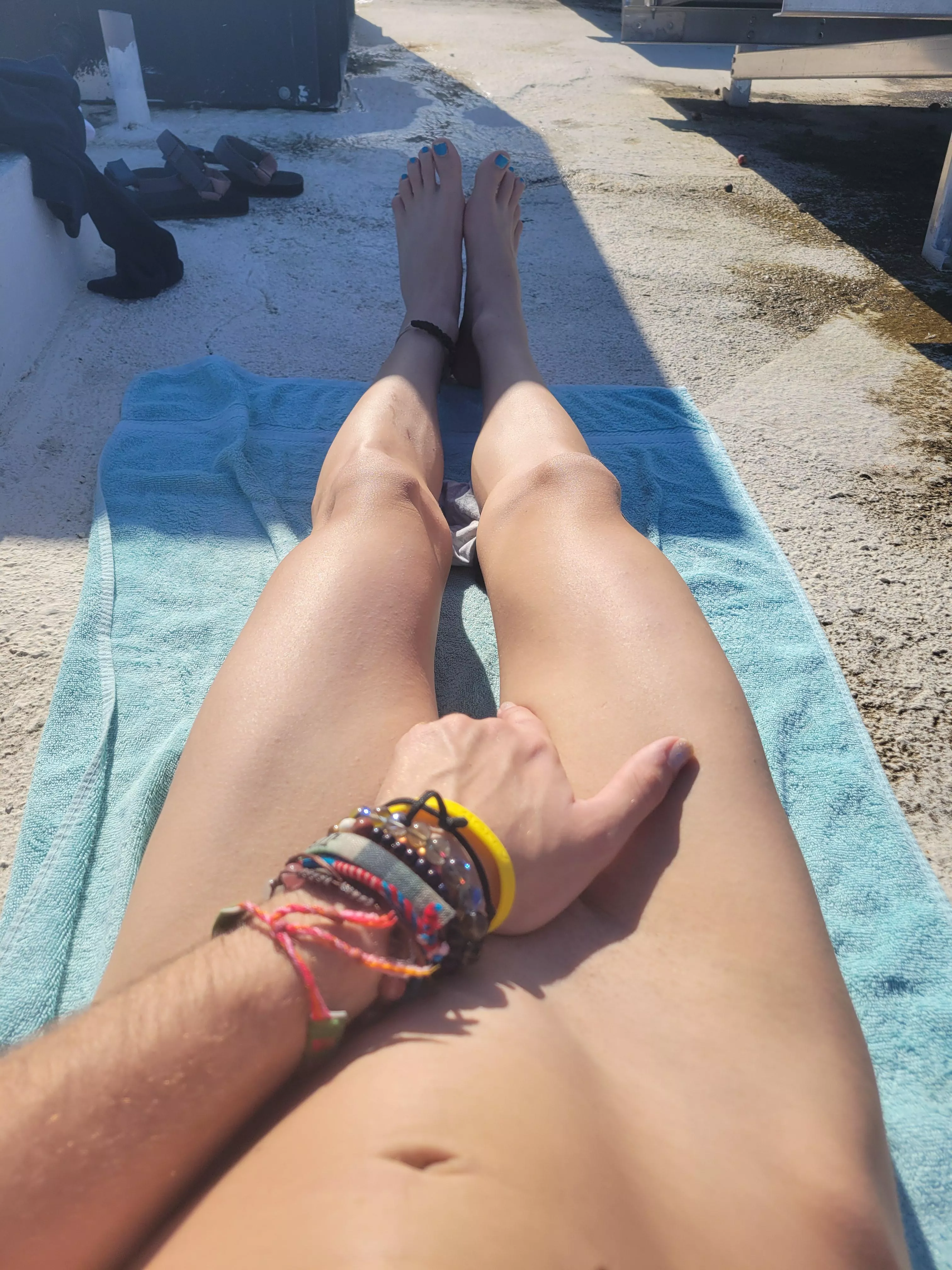 I've been told I got nice legs and feet